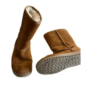 Koolaburra by UGG Women's Brown Suede Sheepskin Lined Faux Fur Koola Tall Boots thumbnail 5