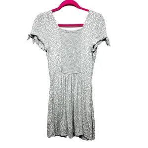 Abercrombie & Fitch Womens Mini Dress Small Fairy Cottagecore Babydoll Smocked thumbnail 9