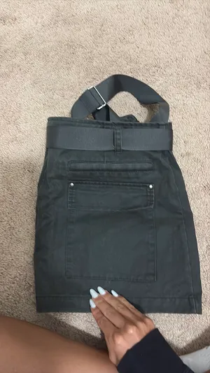 Zara cargo skirt green thumbnail 4