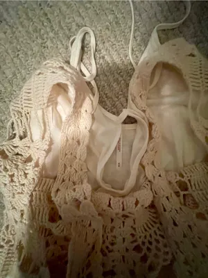 Free People Crochet Dress - Cream Sleeveless Summer Dress thumbnail 6