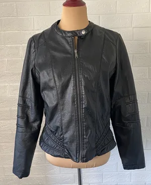 Faux Leather Jacket Size L thumbnail 1