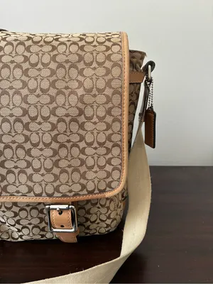 Coach Signature Voyager Cross Body Messenger Bag F70183 Jacquard / Leather thumbnail 12