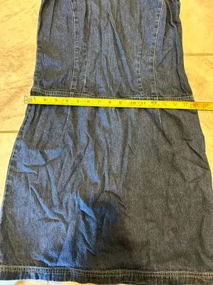 Vintage NY & Co denim jumper thumbnail 5
