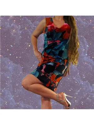 ANTHROPOLOGIE Leifsdottir Night Peony Silk Velvet V Neck Sleeveless Dress 14 thumbnail 3