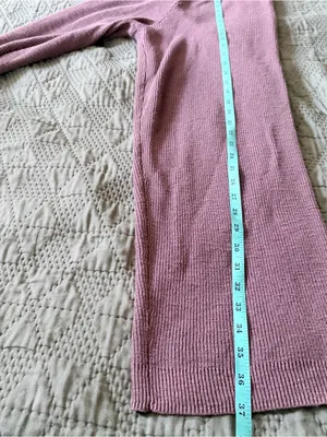 Free People Beach Knit Pants Size S Brown Ribbed Drawstring Lounge Pants thumbnail 9