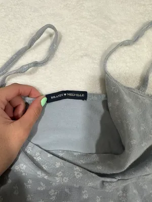 Brandy Melville super pretty grey ish blue colored dress thumbnail 4