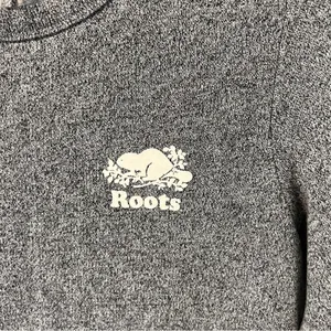 Roots Heather Gray Crew Neck Long Sleeve Plush Sweatshirt Dress Casual Size XS‎ thumbnail 2