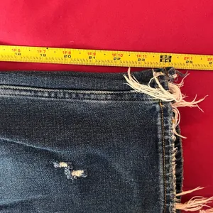 Abercrombie & Fitch Women's The Mom High Rise Ripped Raw Hem Jeans 30/10R‎ thumbnail 8