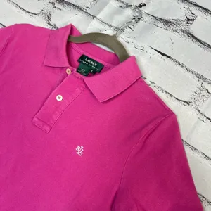 Vintage Lauren Ralph Lauren Classic Pink Polo Shirt Women’s S Preppy Y2K Chic thumbnail 7