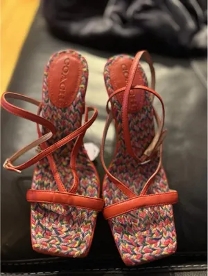COACH Kaia Leather Sandal size 8.5 thumbnail 3