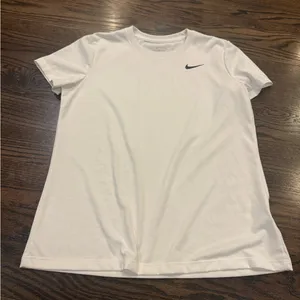Nike Women's Dri-fit Classic White Tee thumbnail 1