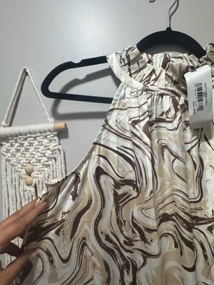 Nwt Slouchy Boho Halter Neck Maxi Dress Multiple thumbnail 4