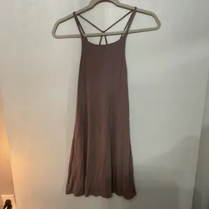 Naked Zebra Women Dress Brown Strappy Back Mini Small thumbnail 3