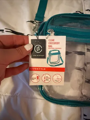 Clear Teal Crossbody Bag thumbnail 2