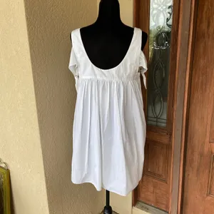Trafaluc Collection Womens Dress Size M Zara White Poplin Bow Sleeve‎ Mini NEW thumbnail 7