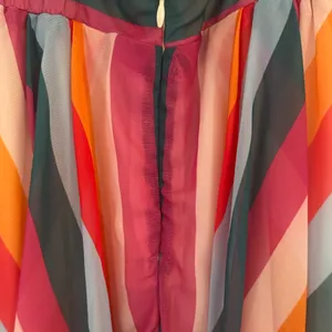 Essue Multi-Color Striped Spaghetti Strap Dress thumbnail 6