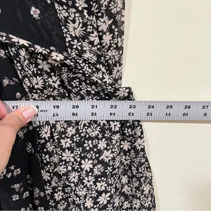 NWT Free People Serena Floral Bell Sleeve Printed Blouse size small black boho thumbnail 10