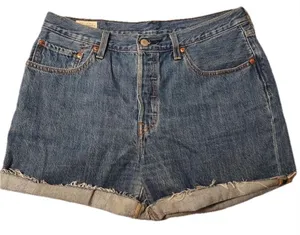 Levi’s 501 High Rise Med Wash 31 Festival Boho Grunge Punk Y2K Cowgirl Country thumbnail 1