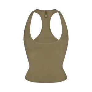 Skims G1 New 3X Vintage Cropped Racerback Tank Army thumbnail 2