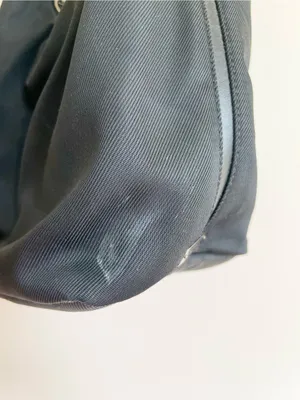 Vintage Coach Mercer Twill Leather Shoulder Hobo Bag 7432 Black Y2K 90s thumbnail 6