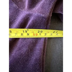 Nike Velour‎ Track Jacket Women's Small Purple Gold Preowned Y2K 2000's Vibes thumbnail 6