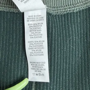 OFFLINE by Aerie Seamless Ribbed Crop Top Women's M Short Sleeve Green Workout thumbnail 5