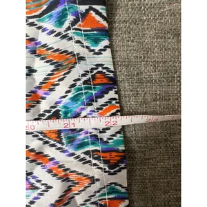 Cowgirl Up Womens Colorful Southwestern Aztec Print Blouse Large Blue Orange thumbnail 7