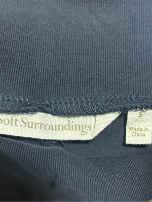 Soft surroundings blue mini boot pull on pants size small thumbnail 7