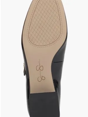 Jessica Simpson Black Patent Mary Jane Pumps with Jeweled Buckle Size 8.5 thumbnail 3