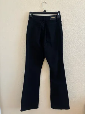 Express Curvy Mid Rise Black Bootcut Jeans NWT thumbnail 7