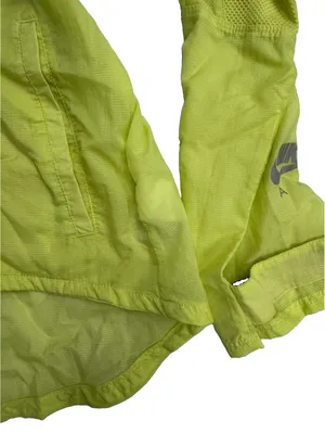 Nike Air Women’s L Volt Neon Yellow Running Jacket Windbreaker Lightweight thumbnail 4
