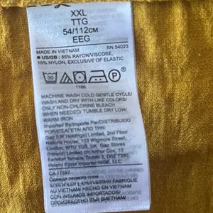 Banana Republic Womens XXL‎ Mustard Yellow Twist Front Smocked Back Camisole Top thumbnail 5