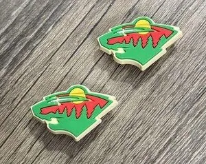Minnesota Wild Hockey Team Charm For Crocs Shoe Charms - 2 Pieces thumbnail 2