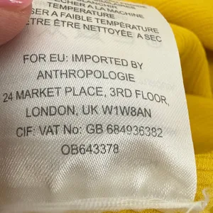 Anthropologie Maeve La Habana Gauze Midi Dress Medium Mango Yellow Smocked VNeck thumbnail 10