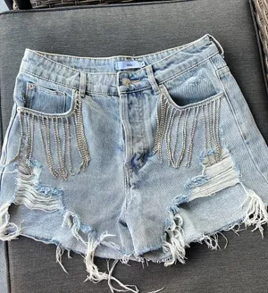 Adika Rhinestone Shorts thumbnail 1
