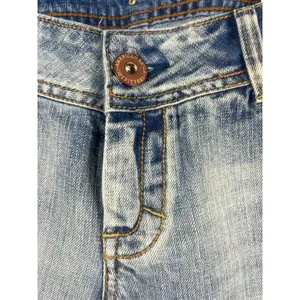 VTG American Eagle 90s Y2K Antique Wash Super Low Rise Skinny Flare 10R NOS thumbnail 3