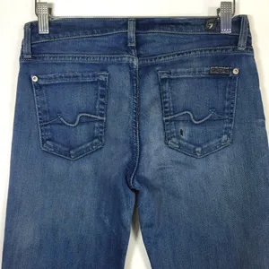 7 for all Mankind Bootcut Raw Hem Jeans Size 26 thumbnail 10