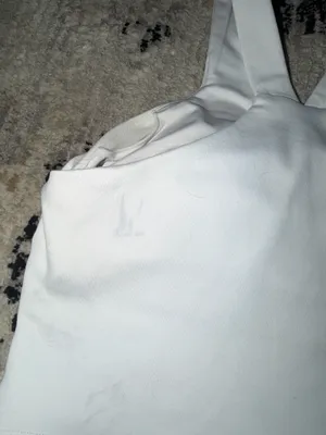 White Alo Tank Top Yoga Cropped thumbnail 3