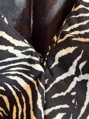Sandro Studio Zebra Print Ruffle Jacket Women's Small Black White Designer Fun thumbnail 9