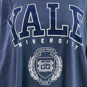H&M Women's Navy Blue Yale University Short Sleeve T Shirt Tee Top Size XXL thumbnail 2