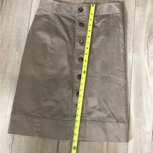 J. Crew Khaki‎ Button-Front Pencil Skirt thumbnail 3