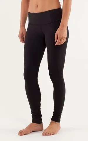 Lululemon Wunder Under Pant Reversible Black / Transition Fall 12 Quilt 30 sz 8 thumbnail 1