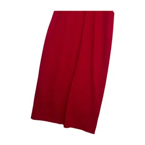 Dress The Population Midi Dress Womens Small Red Sleeveless V Neck Cocktail Sexy thumbnail 4