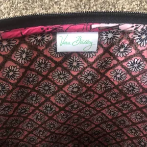 Vera Bradley Laptop Sleeve Pink Flower Quilted Zippered Computer Bag 17” thumbnail 5