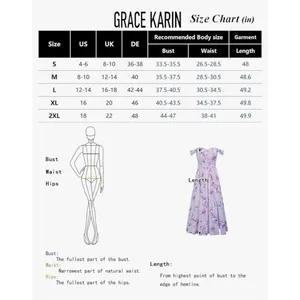 Grace Karin NEW Floral Flowy A Line Maxi Smocked Off Shoulder Dress 2X thumbnail 6