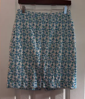 Embroidered Eyelet Pencil Skirt thumbnail 1