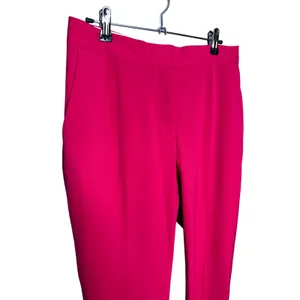 Zara‎ Hot Pink Trouser Size 10 Straight Crop Dress Pant thumbnail 3