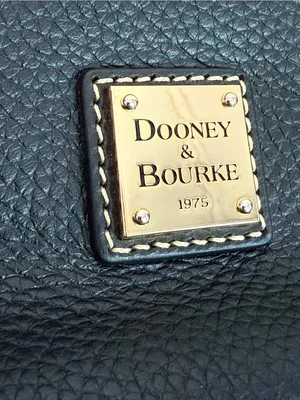 Dooney & Bourke Black Pebbled Leather Crossbody Shoulder Bag Convertible Strap thumbnail 13
