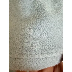 Tna Aritzia Terry Cloth Mini Skirt‎ Womens Small Light Blue Elastic Waist Plush thumbnail 3