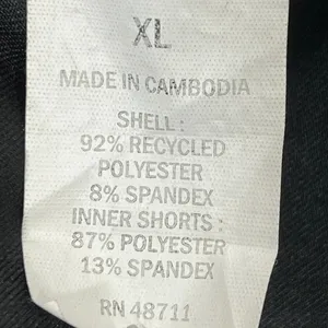 Lined Pull-on Running Shorts XL Black Pockets Wide Elastic Waist Activewear‎ thumbnail 4